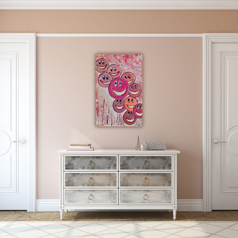 Happy Faces-Shades-of-Pink-Decoration